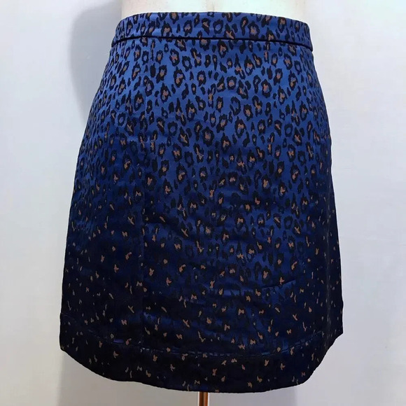 Banana Republic NWT Mini Leopard Print Skirt Women 14 - Picture 5 of 9